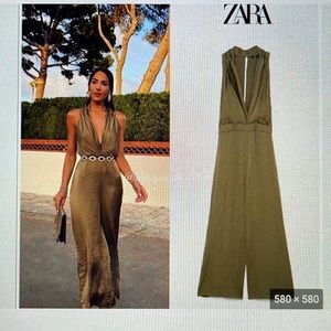 Zara Satin Jumpsuit